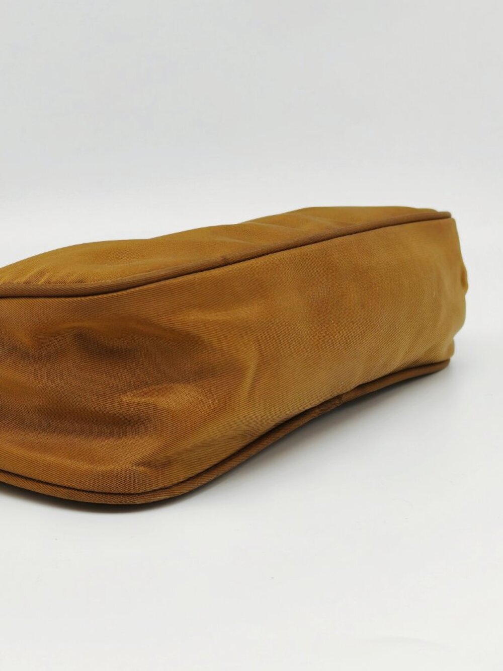 PRADA Vintage Nylon Mini Shoulder Bag Brown Accessory Pouch 2000s Y2K - Picture 11 of 14